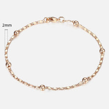 Load image into Gallery viewer, 20cm Bracelets For Women Men 585 Rose Gold Curb Snail Foxtail Venitian Link Chains Men's Bracelets Fashion Jewelry Gifts KCBB1