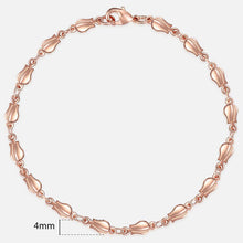 Load image into Gallery viewer, 20cm Bracelets For Women Men 585 Rose Gold Curb Snail Foxtail Venitian Link Chains Men's Bracelets Fashion Jewelry Gifts KCBB1