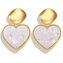 Load image into Gallery viewer, 17KM New Gold Korean Earrings 2019 For Women Lover Fashion Drop Round Heart Dangle Earring Wedding Geometric Jewelry Wholesale