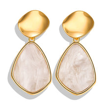 Load image into Gallery viewer, 17KM New Gold Korean Earrings 2019 For Women Lover Fashion Drop Round Heart Dangle Earring Wedding Geometric Jewelry Wholesale
