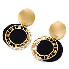 Load image into Gallery viewer, 17KM New Gold Korean Earrings 2019 For Women Lover Fashion Drop Round Heart Dangle Earring Wedding Geometric Jewelry Wholesale