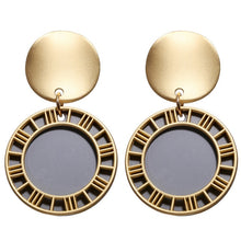 Load image into Gallery viewer, 17KM New Gold Korean Earrings 2019 For Women Lover Fashion Drop Round Heart Dangle Earring Wedding Geometric Jewelry Wholesale