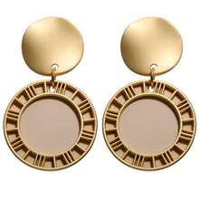 Load image into Gallery viewer, 17KM New Gold Korean Earrings 2019 For Women Lover Fashion Drop Round Heart Dangle Earring Wedding Geometric Jewelry Wholesale
