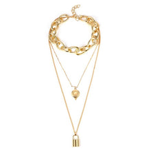 Load image into Gallery viewer, Fashion Charm ZA Maxi Chunky Collar Choker Necklaces For Women Gold Silver Girls Chain Jewelry Short Accessories Brincos 2019