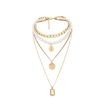 Load image into Gallery viewer, Fashion Charm ZA Maxi Chunky Collar Choker Necklaces For Women Gold Silver Girls Chain Jewelry Short Accessories Brincos 2019