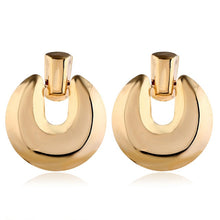 Load image into Gallery viewer, LZHLQ Drop Dangle Earrings Statement Earrings 2018 Fashion Metal Earrings For Women Gold And Silver Jewelry Simple Vintage