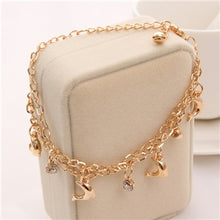 Load image into Gallery viewer, 2019 New Woman Bracelets Mulitlayer Gold Chain Heart Bracelets &amp; Bangles Charm Bracelets For Women Crystal Bracelets