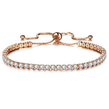 Load image into Gallery viewer, DIEZI New Luxury Chain Bracelet For Women Rose Gold Silver Cubic Zirconia Charm Bracelets &amp; Bangles For Girls Wedding Jewelry