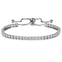 Load image into Gallery viewer, DIEZI New Luxury Chain Bracelet For Women Rose Gold Silver Cubic Zirconia Charm Bracelets &amp; Bangles For Girls Wedding Jewelry