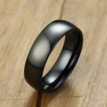 Load image into Gallery viewer, Vnox 6mm Classic Wedding Ring for Men / Women Gold / Blue / Silver Color Stainless Steel US size