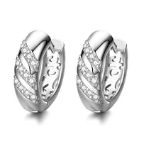 Load image into Gallery viewer, MISANANRYNE Classic Design Gold Color AAA CZ Wedding Hoop Earrings for Women Fashion jewelry Design Gift Accessories