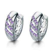 Load image into Gallery viewer, MISANANRYNE Classic Design Gold Color AAA CZ Wedding Hoop Earrings for Women Fashion jewelry Design Gift Accessories