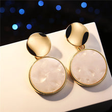 Load image into Gallery viewer, 17KM Fashion Gold Sliver Acrylic Drop Earrings For Women 2019 New Vintage Round Heart Geometric Dangle Earring Statement Jewelry