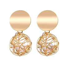 Load image into Gallery viewer, 17KM Fashion Gold Sliver Acrylic Drop Earrings For Women 2019 New Vintage Round Heart Geometric Dangle Earring Statement Jewelry
