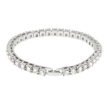 Load image into Gallery viewer, Hip hop Bling Iced Out Cubic Zirconia Bracelet Tennis Chain Bracelets Women Men 1 Row CZ Link Chain Jewelry Gold Silver Black