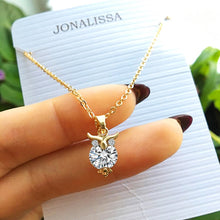 Load image into Gallery viewer, 2019 New Zircon Pendants Owl Necklace For Women Crystal Heart Gold Sliver Color Long Necklaces Fashion Jewelry Christmas Gift