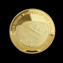 Load image into Gallery viewer, Gold-plated Commemorative Medallion of Seven Wonders Collectible Art  Coin  Gift Lucky  Coin Metal 2007