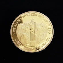 Load image into Gallery viewer, Gold-plated Commemorative Medallion of Seven Wonders Collectible Art  Coin  Gift Lucky  Coin Metal 2007