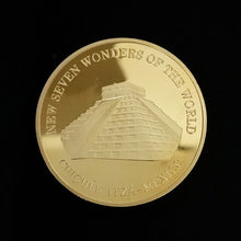 Load image into Gallery viewer, Gold-plated Commemorative Medallion of Seven Wonders Collectible Art  Coin  Gift Lucky  Coin Metal 2007