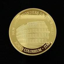 Load image into Gallery viewer, Gold-plated Commemorative Medallion of Seven Wonders Collectible Art  Coin  Gift Lucky  Coin Metal 2007