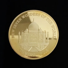 Load image into Gallery viewer, Gold-plated Commemorative Medallion of Seven Wonders Collectible Art  Coin  Gift Lucky  Coin Metal 2007