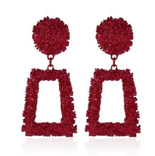 Load image into Gallery viewer, KMVEXO Big Vintage Earrings for Women Gold Silver Black Geometric Statement Earring 2019 Metal Earing Hanging Fashion Jewelry