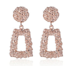 Load image into Gallery viewer, KMVEXO Big Vintage Earrings for Women Gold Silver Black Geometric Statement Earring 2019 Metal Earing Hanging Fashion Jewelry