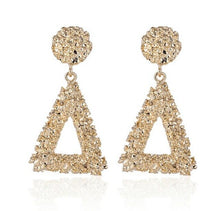 Load image into Gallery viewer, KMVEXO Big Vintage Earrings for Women Gold Silver Black Geometric Statement Earring 2019 Metal Earing Hanging Fashion Jewelry