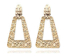 Load image into Gallery viewer, KMVEXO Big Vintage Earrings for Women Gold Silver Black Geometric Statement Earring 2019 Metal Earing Hanging Fashion Jewelry